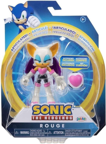 Jakks Pacific Sonic Rouge Articulada Mide 10 Cm. 