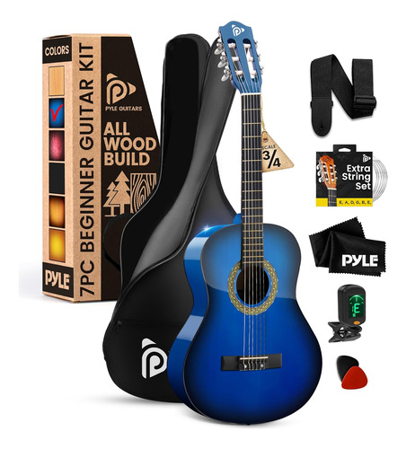 Kit De Guitarra Acústica Principiantes, Instrumento De...