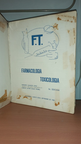 Libro: Farmacologia Toxicologia 5a. Edicion 