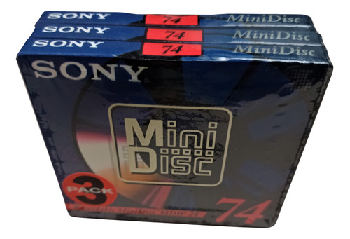 Pack 3 Mini Disc Sony 74 Min Con Sellado Original