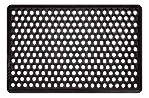 Tapete De Entrada Dib Antifatiga 40x60 Cm Ancho 40 Cm Color Negro Diseño De La Tela Geométrico Largo 60 Cm