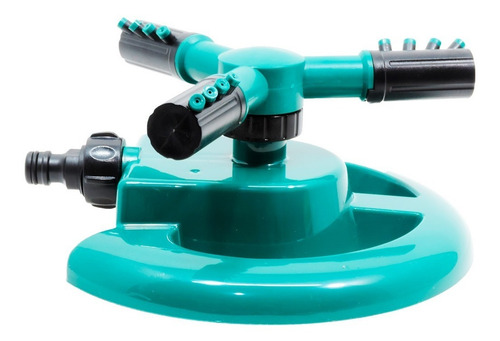 Imagen 1 de 10 de Regador Aspersor Plástico Tres Brazos Automático 360 Grados
