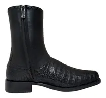 Comprar Botin De Vestir Hombre Franco Cuadra Oval Cocodrilo Negro