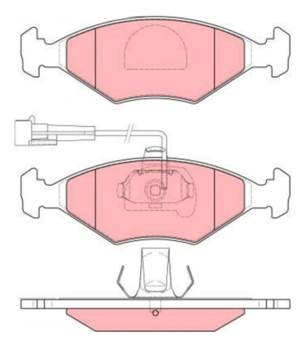 Pastillas De Freno Fiat Palio Weekend (c/sensor)