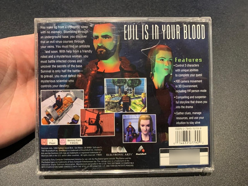 Overblood Sony Playstation Ps1 (Usado)