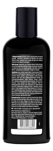 Shampoo Para Barba, Cabelo E Bigode Bozzano 200ml