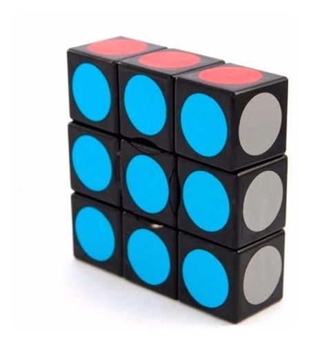 Cubo Rubik 3x3x1 Floppy Lanlan Puzzle Base Negra