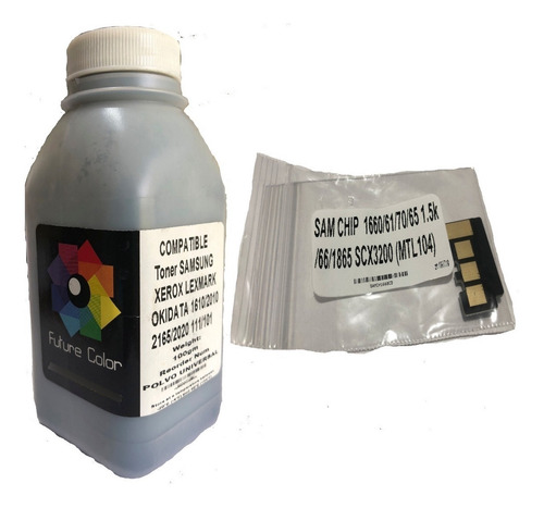 Kit Bote Toner Y Chip Sams 104 Ml-1660 1665 1670 Scx-3200