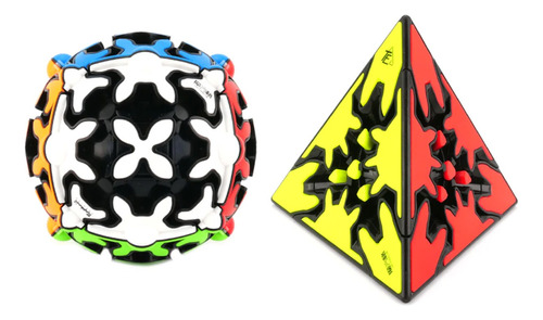 Pyraminx Gear + Esfera Gear Marca Qiyi Cubos Colección 