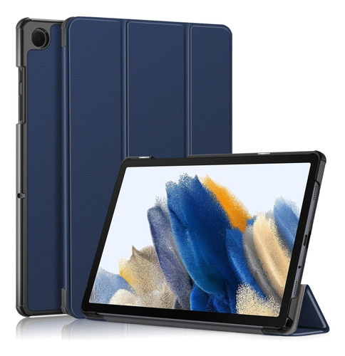 Funda Inteligente De Cuero Azul Para Galaxy Tab A9 Plus