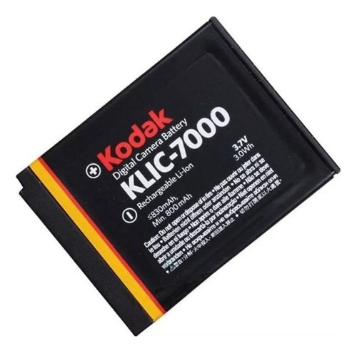 Bateria Kodak Ls753 Ls755 M590 Easyshare Klic-7000 Original