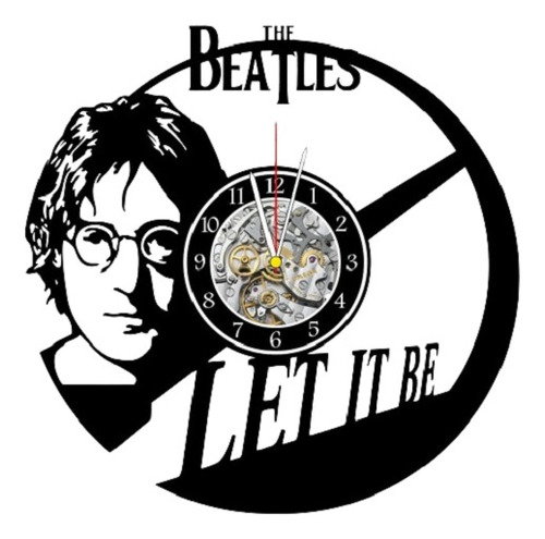 Reloj Corte Laser 1081 The Beatles John Lennon Let It Be