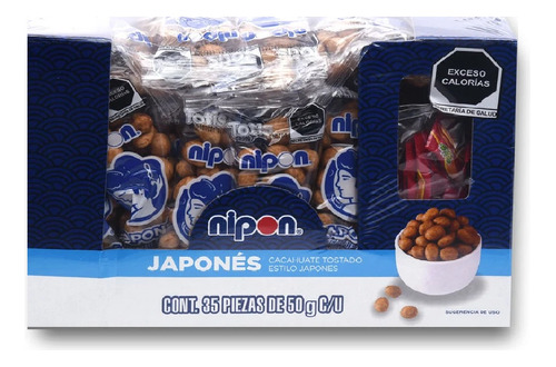 Cacahuate Japonés Nipon 35/50 G