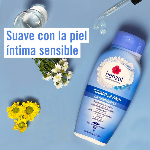 Jabón Liquido Íntimo Benzal Cuidado Ph Lactoprebiótico
