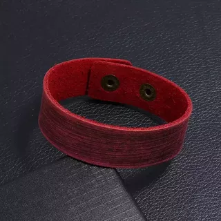 Pulsera De Cuero, Brazalete Con Hebilla De Metal. Unisex