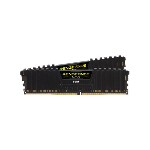 Imagen 1 de 2 de Memoria RAM Vengeance LPX gamer color negro  32GB 2 Corsair CMK32GX4M2E3200C16