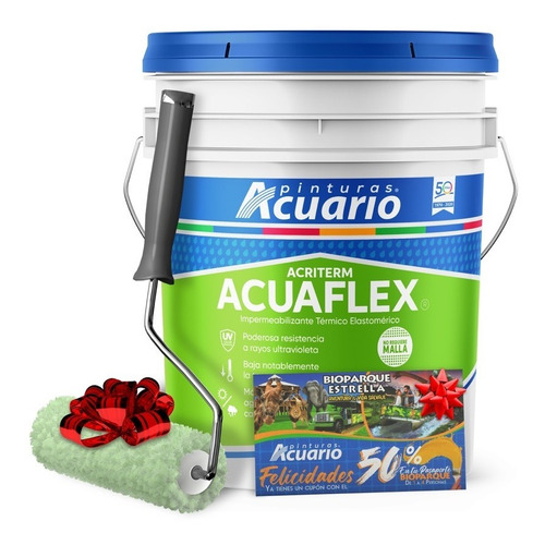 Acuario Acuaflex 10 Años Cubeta 19 L + Rodillo Gratis