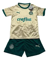 Comprar Conjunto Infantil Palmeiras Dourado 24u002F25 Torcedor - Oficial