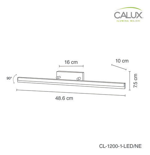 Calux CL-1200-1-LED/NE 127V