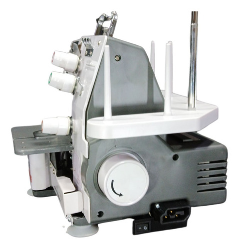 Maquina Collareta Y Tapa Costura Profesional De 3 Hilos Blanco