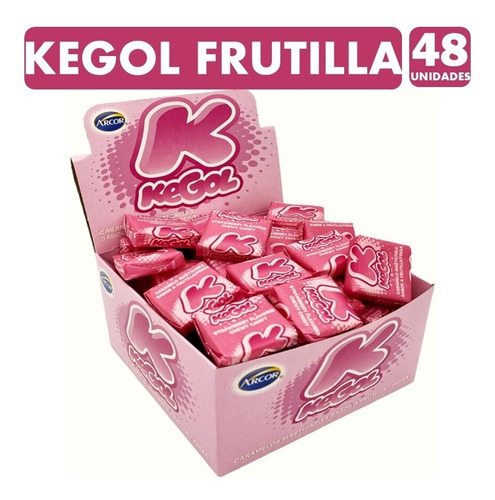 Caramelo Kegol Frutilla (caja Con 48 Unidades)