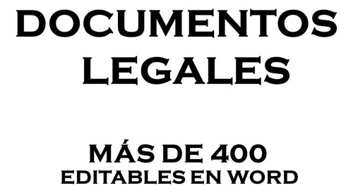 475 Documentos Legales