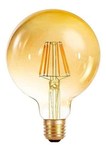 Bombillo Vintage Globo Tipo Edison 6w Filamento Led