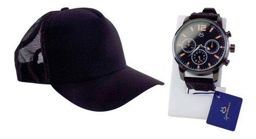 Kit Relógio Masculino Orizom + Boné Original Garanta + Nf