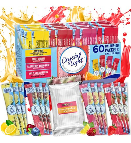 Crystal Light - Mezcla De Bebida En Polvo Sin AzĂșcar, Sabor
