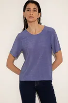Comprar Remera Con Lurex Manga Corta Mujer Portsaid