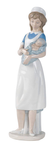 Nao Enfermera. Figura De Enfermera De Porcelana.