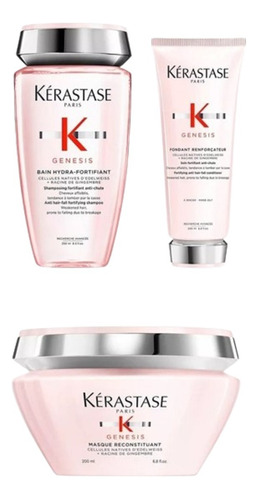 Kit Combo Kerastase Genesis Shampoo + Fondant + Mascara 