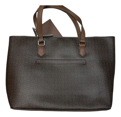 Totebag Guess Café Oscuro 100% Original Café Claro