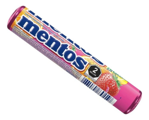 10 Pzas Caramelos Masticables Mentos Fruit 29.04 G