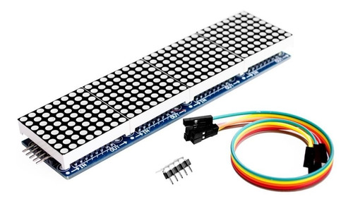 Matriz Led Azul Max7219 X4 8x8 Modulo Catodo Comun Spi Ardu