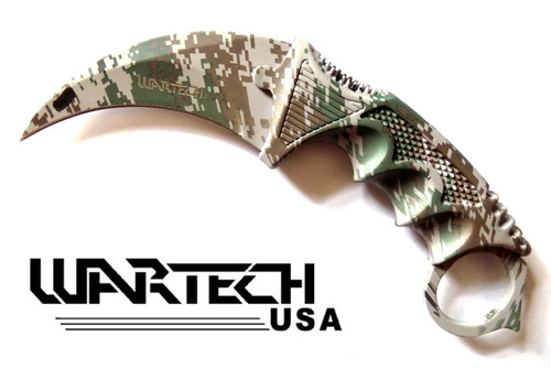 Karambit Tactico Wartech Camuflaje Cuchillo Militar Comando