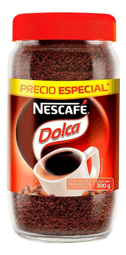 Café instantáneo clásico Nescafé Dolca frasco 300 g