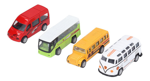 Juego De Juguetes Pull Back Bus, Juego De Rol Para Niños Imp