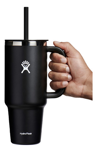 Hydro Flask Essential Termo De Viaje Y Botella Boca Ancha 2p Color Negro
