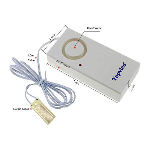 Detector De Fugas De Agua Topvico, Alarma Sensora 120db, Bat