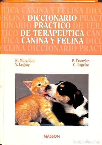 Diccionario Práctico De Terapéutica Canina Y Felina, De R. Moraillon Y Otros. Editorial Masson, Tapa Dura En Español, 1994