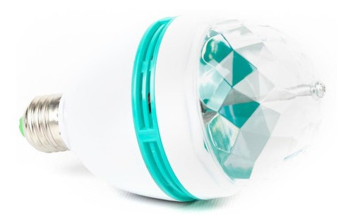 Imagen 2 de 2 de Lampara Led Giratoria 3w Rgb Foco 3 Colores Bolichera