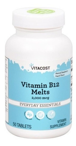  Vitamina B12 Apoya Metabolismo Saludable 2000mg 50 Tabletas