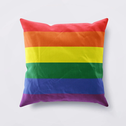 Almohada Pride Orgullo Lgbt Terciopelo Cojin Con Relleno