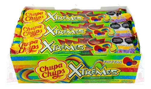 Xbelts Rainbow Xtremes Chupa Chups 57g Display 18 Unidades | Meses sin