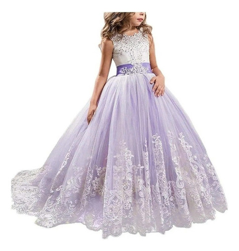 Vestido De Novia De Princesa De Cumpleaños Para Niña