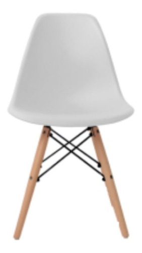 Cadeira de jantar Vincenzi Eames Berlín, estrutura de cor  branco, 1 unidade