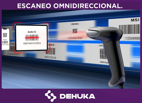 Escáner Láser 1d Usb Imager Para Códigos De Barras 8200