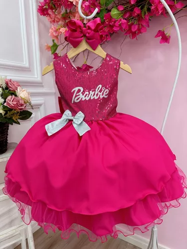 Vestido Infantil de Festa para Barbie - Louyse Rodrigues