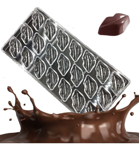Molde Chocolateria Policarbonato Chocolates Bombon Beso T2